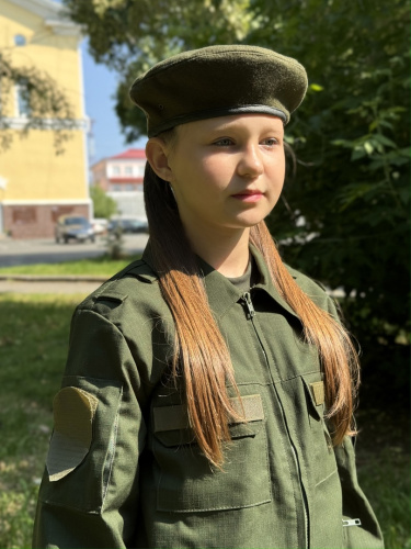 Услуга по пошиву Костюм Кадет Под погоны (Зеленый однотонный) бомбер с лип.+брюки прямые) фото 3